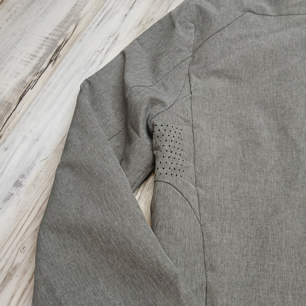 BYLT District Jacket Mens Small Grey‎ Performance Tech Lightweight Snap Front - Picture 8 of 11